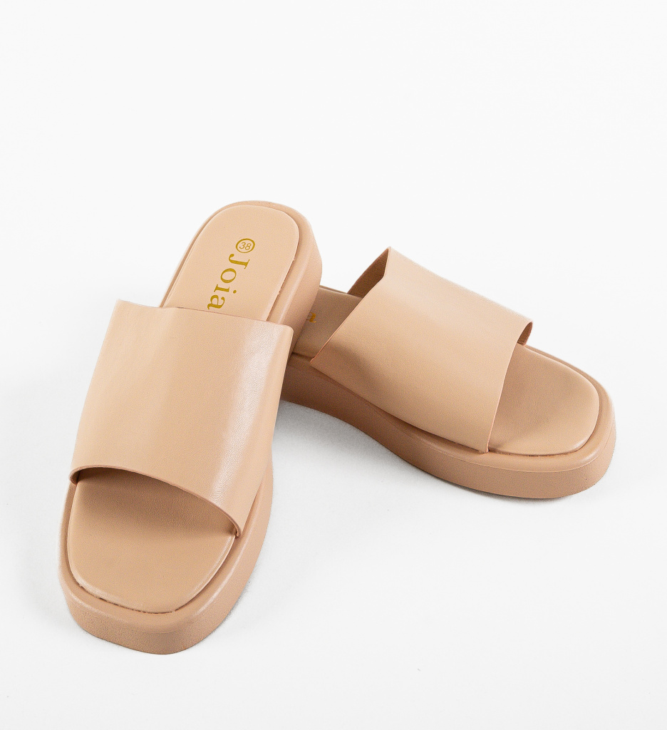 Papuci Dama Joia Nude - Confort și Eleganță - imagine 5