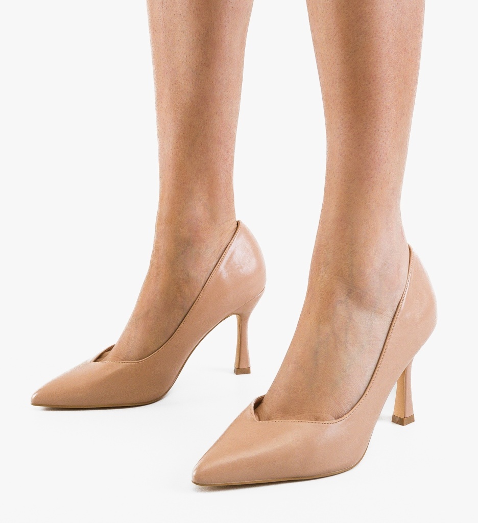Pantofi Dama Staryu Nude Eleganți - imagine 3