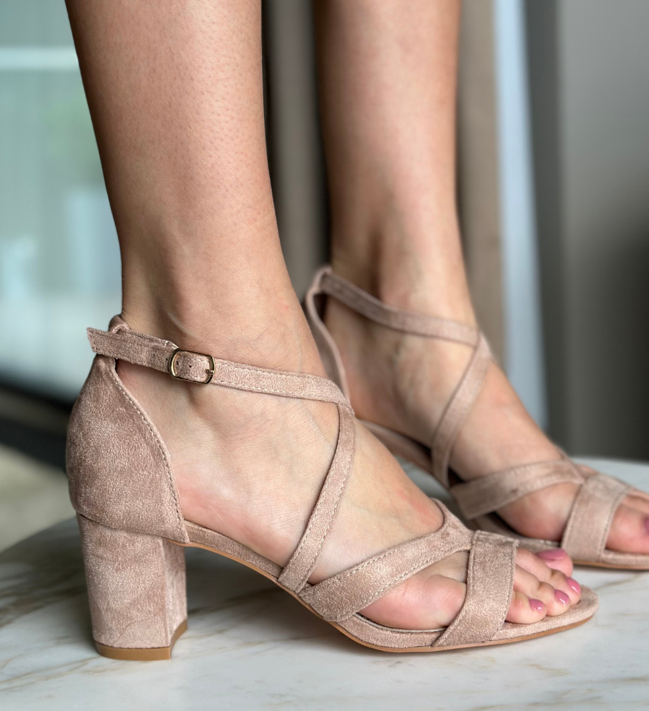 Sandale Ayomide Bej cu Toc - Eleganță Asigurată - imagine 3