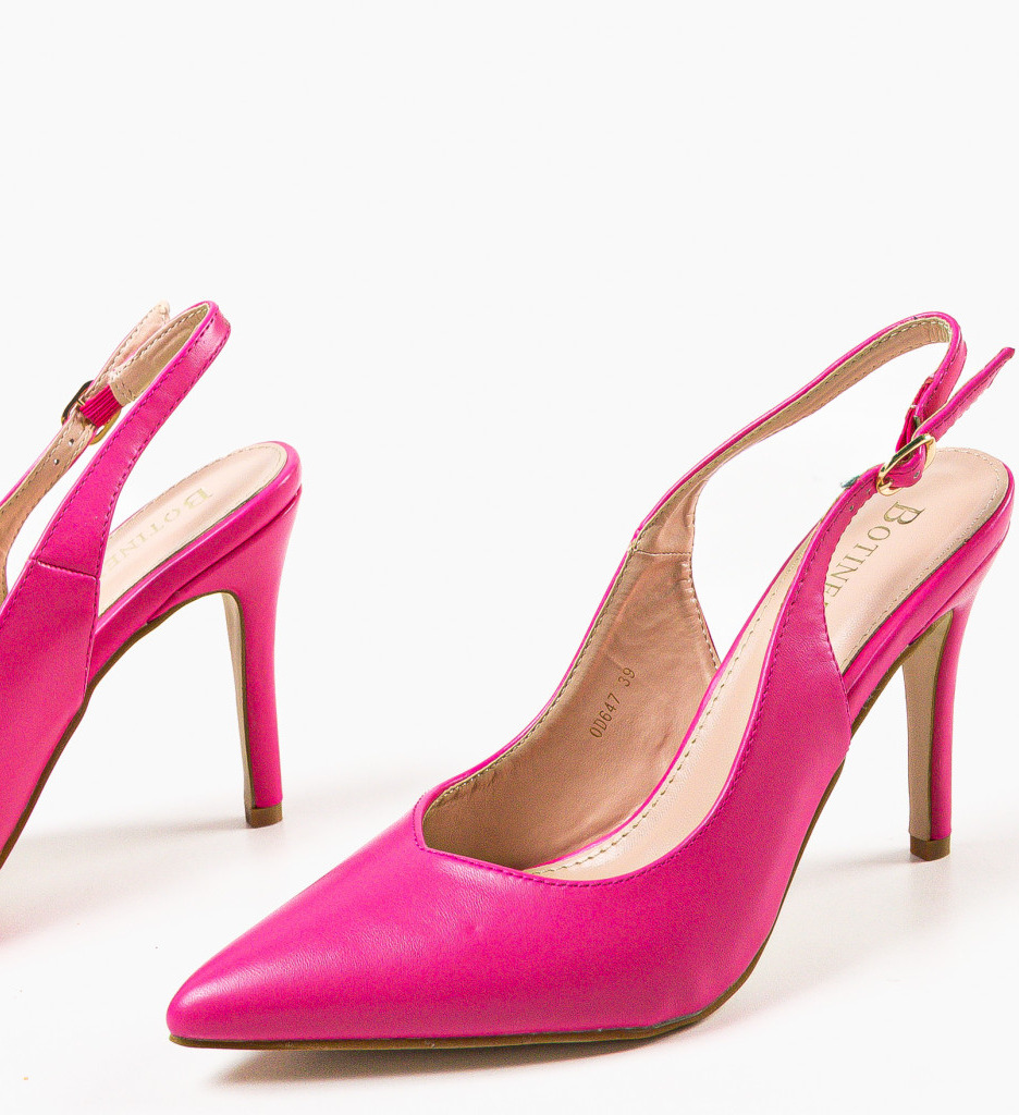 Pantofi Toc Amani Fuchsia - Eleganță și Stil - imagine 6