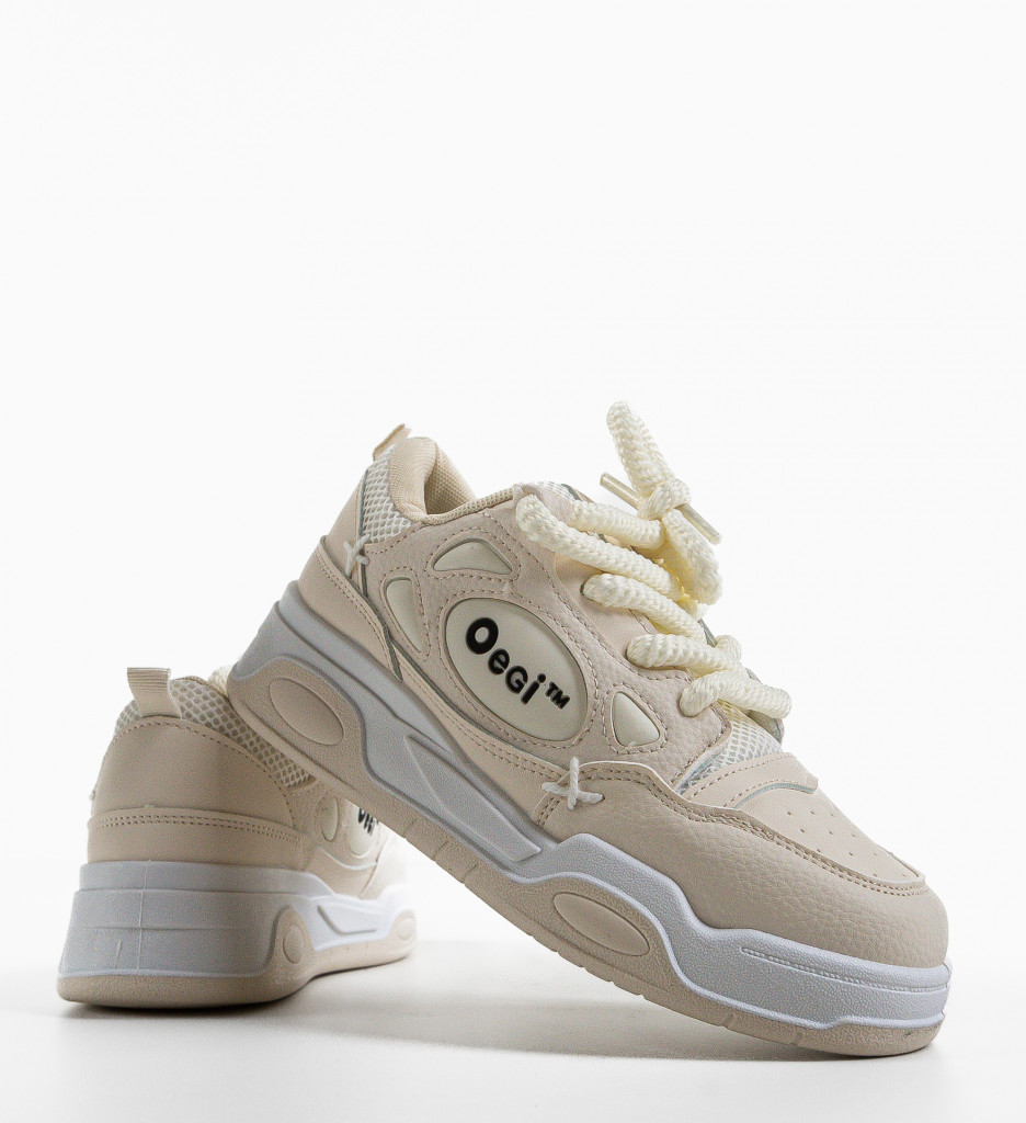 Pantofi Scarl Bej | Sport & Casual Chic - imagine 6