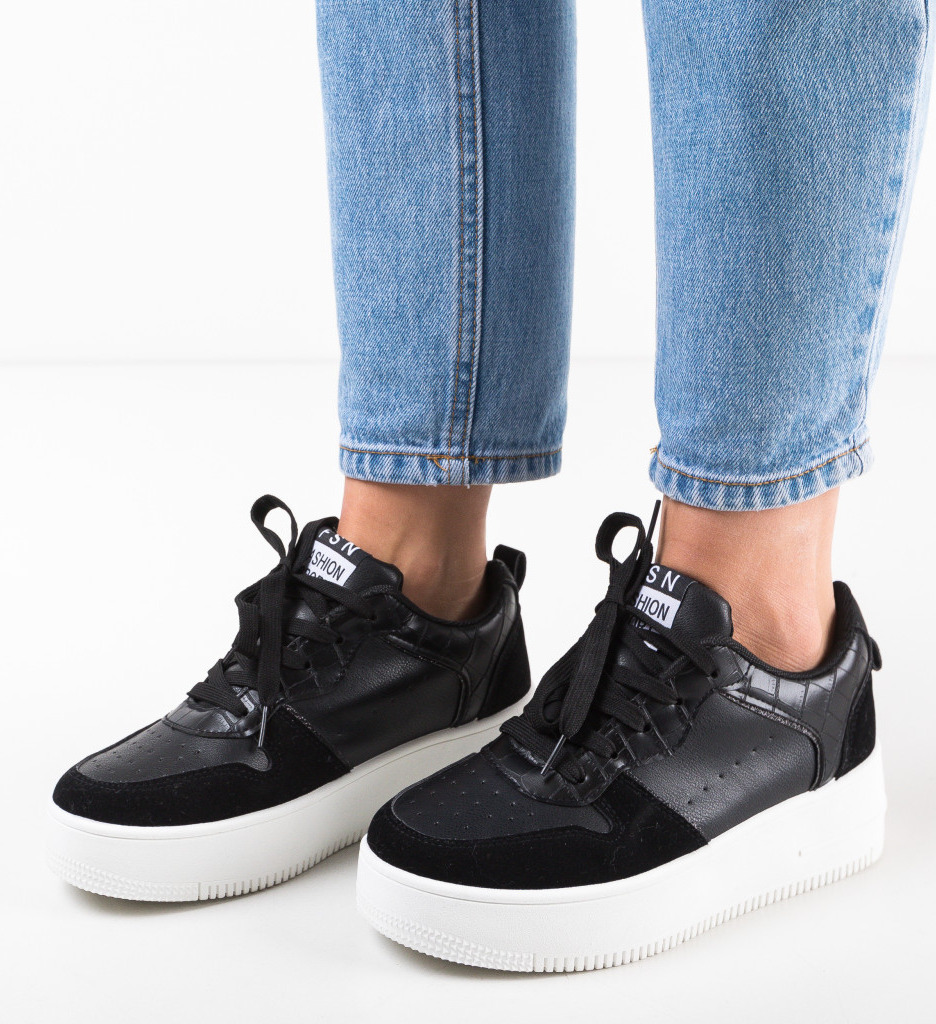 Pantofi Sport Burks Negri - Confort și Stil - imagine 2