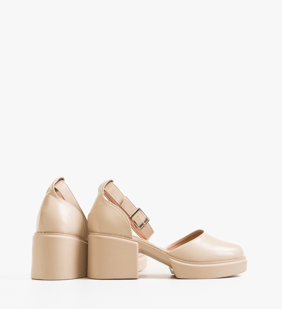 Pantofi Casual Dama Sauron Bej | Confort Zilnic - imagine 3