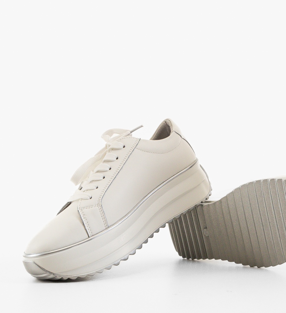 Sneakers Dama Arioami Albi | Confort & Stil - imagine 7