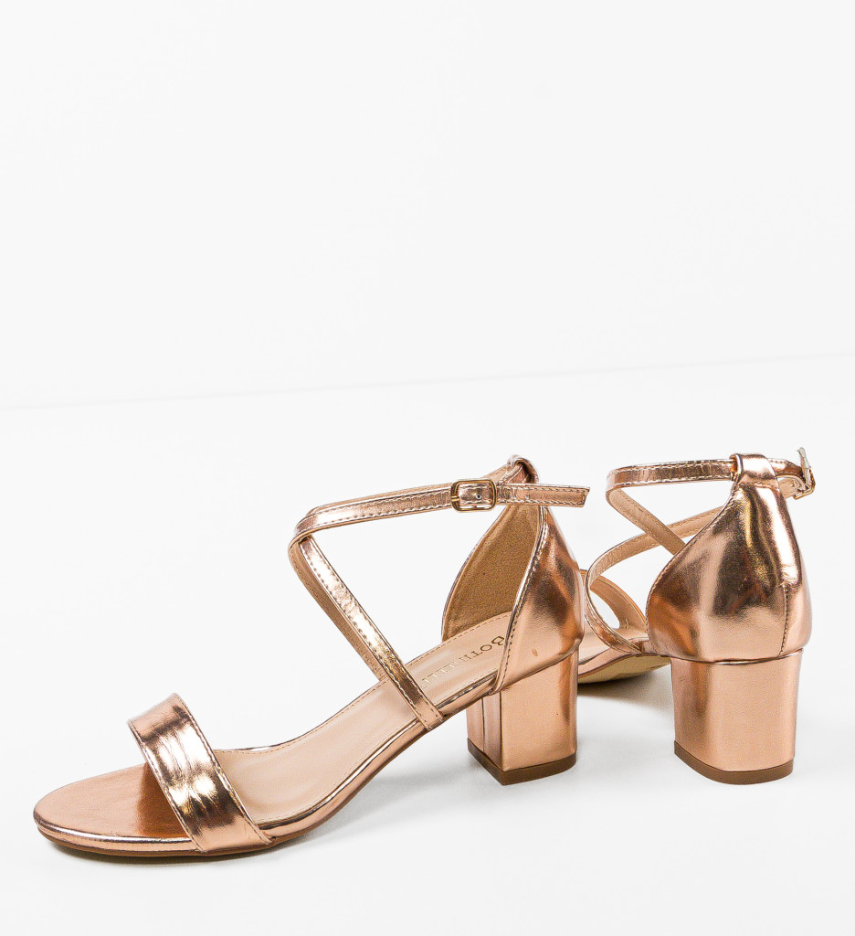 Sandale Dama Sefyma Roze cu Toc Elegant
