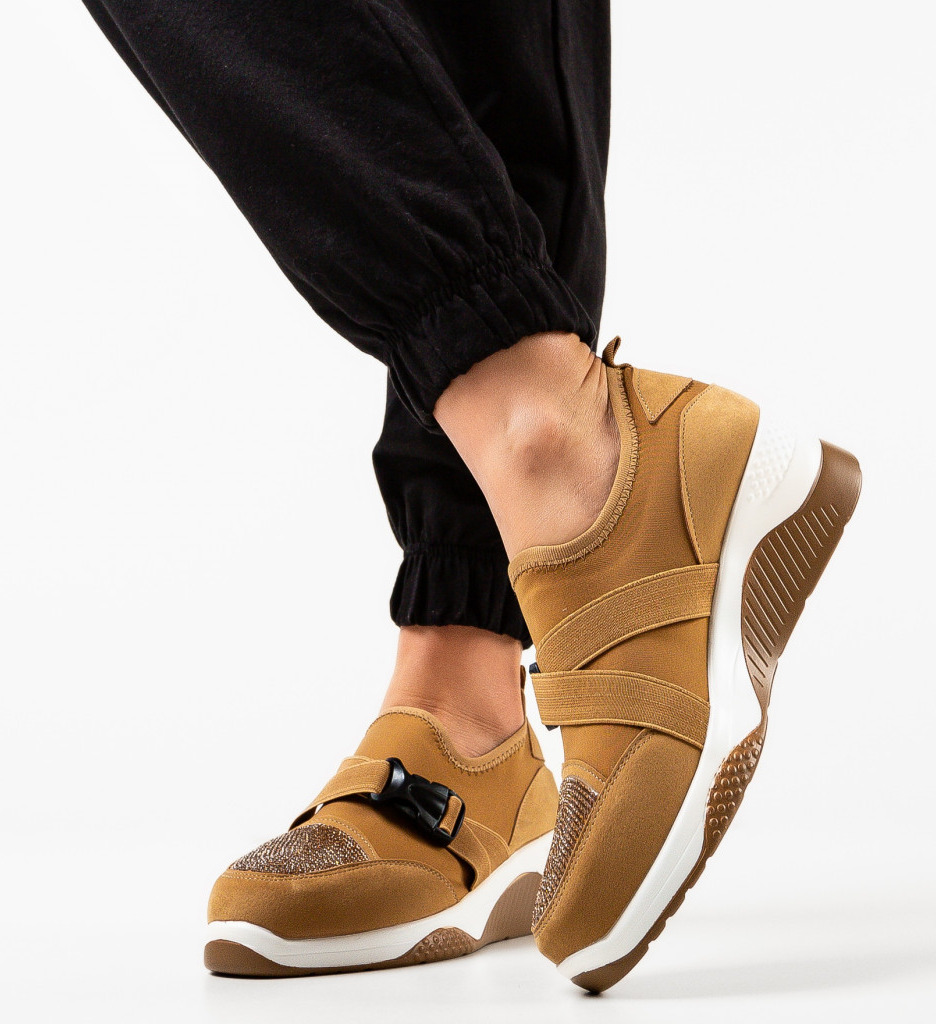 Sneakers Tensive Khaki Dama - Confort Urban - imagine 2