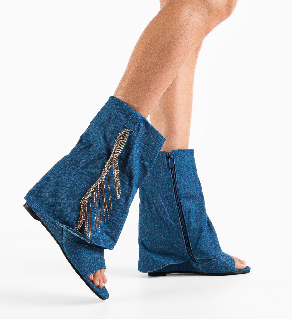 Botine Jaha Albastre - Eleganță și Confort - imagine 3