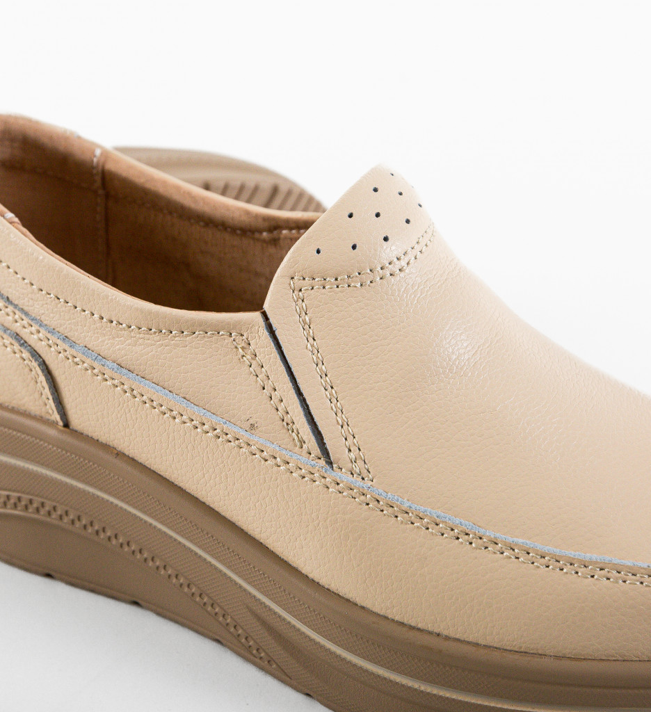 Pantofi Casual Rankin Bej | Confort Zilnic - imagine 8