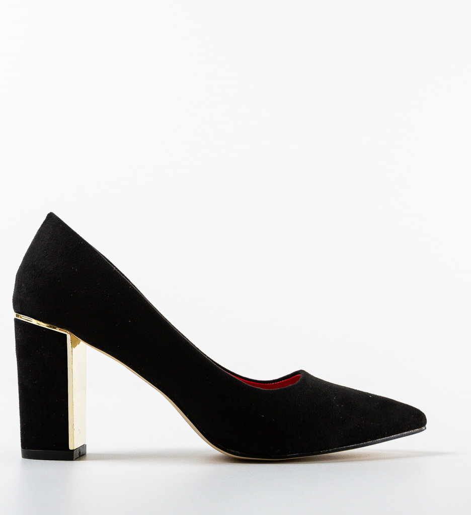 Pantofi Dama Marion Negri | Eleganți cu Toc - imagine 4