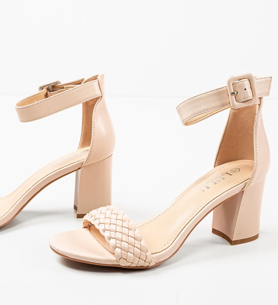 Sandale cu Toc Bej | Eleganță Asigurată - imagine 6