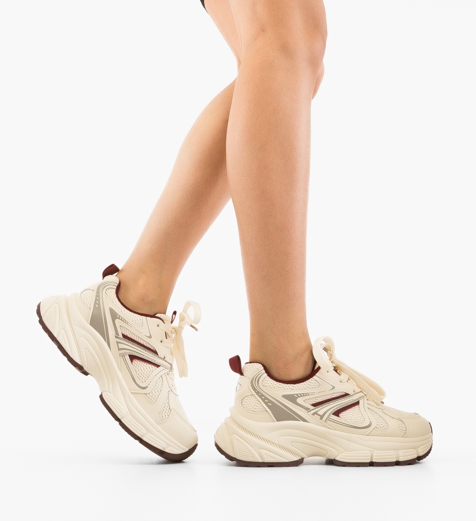 Sneakers Dama Liisa Bej - Confort și Stil