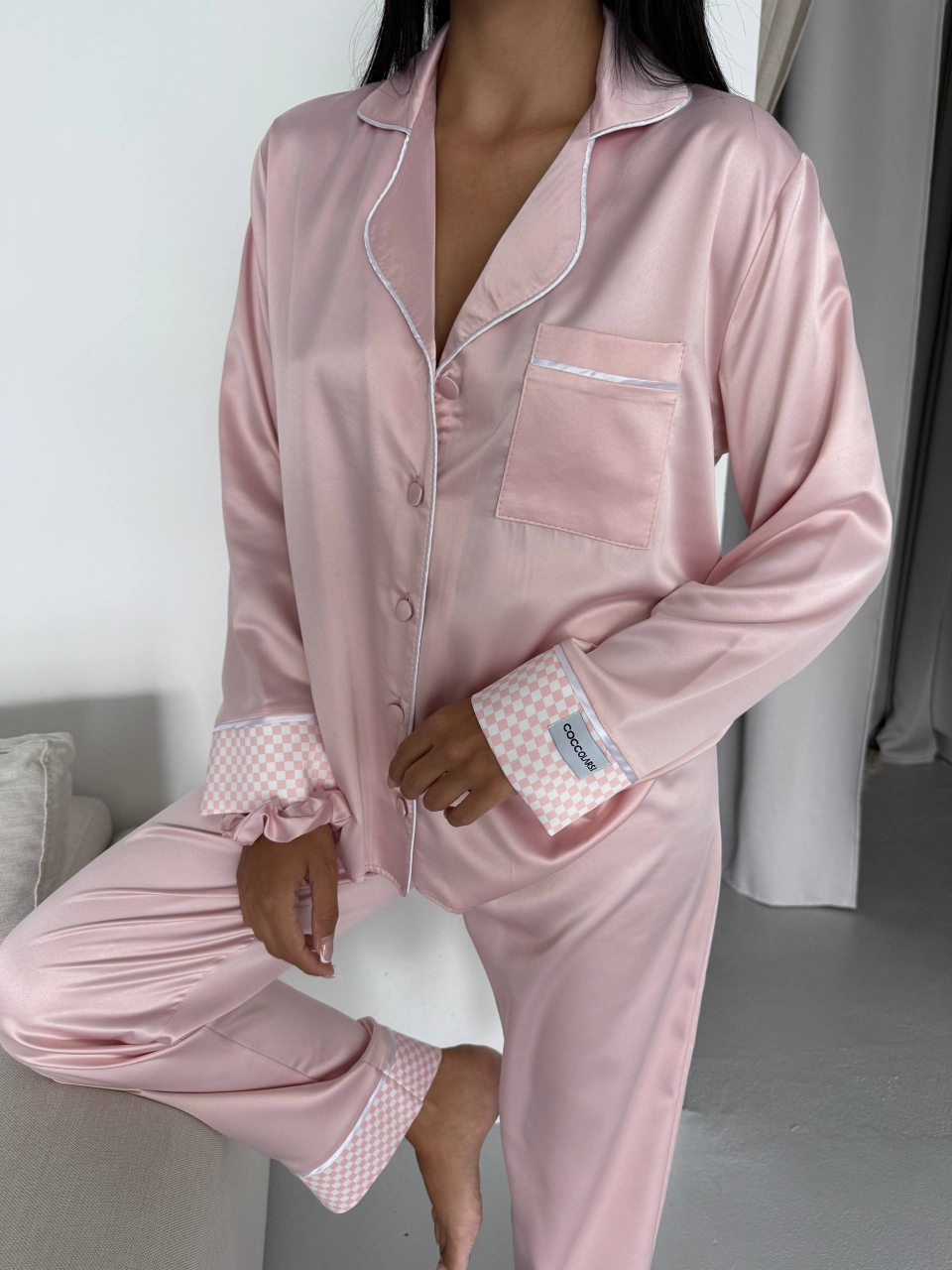 Set Pijama Dama 2 Piese Delis Roz - imagine 2