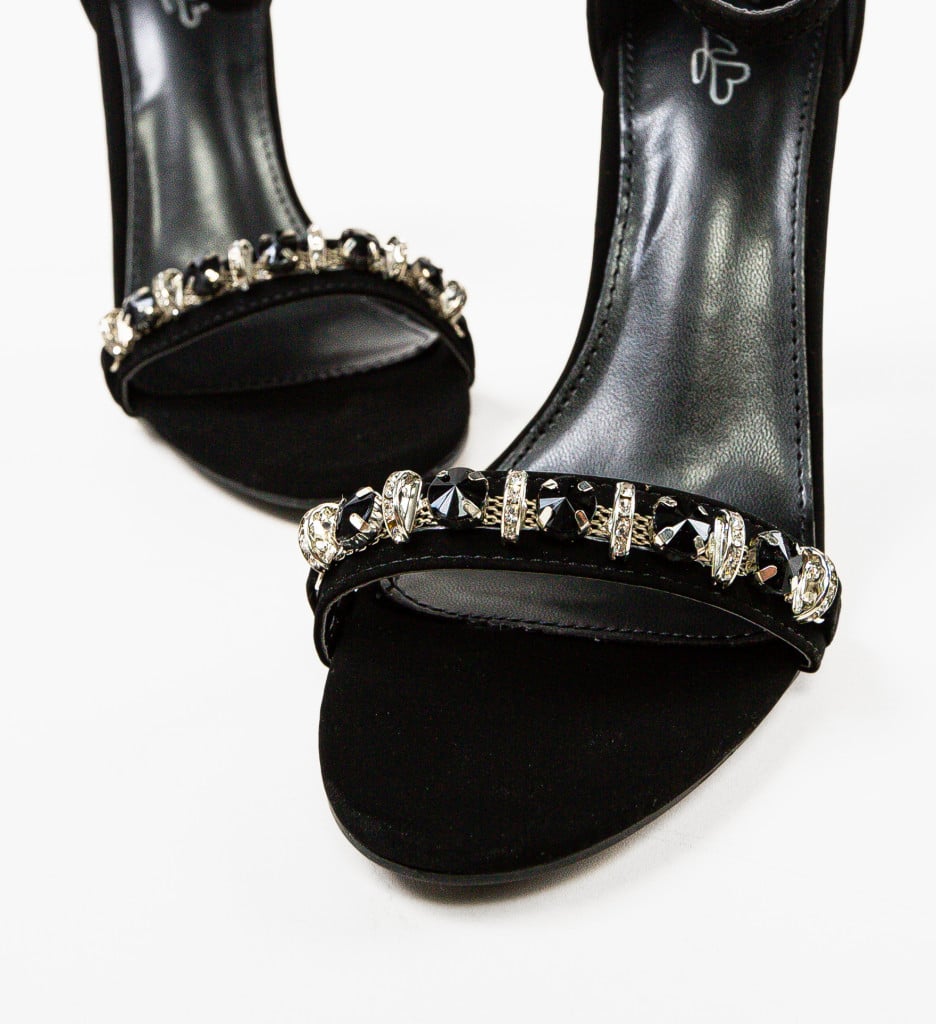Sandale Toc Stiletto Negre | Eleganță Maximă - imagine 8