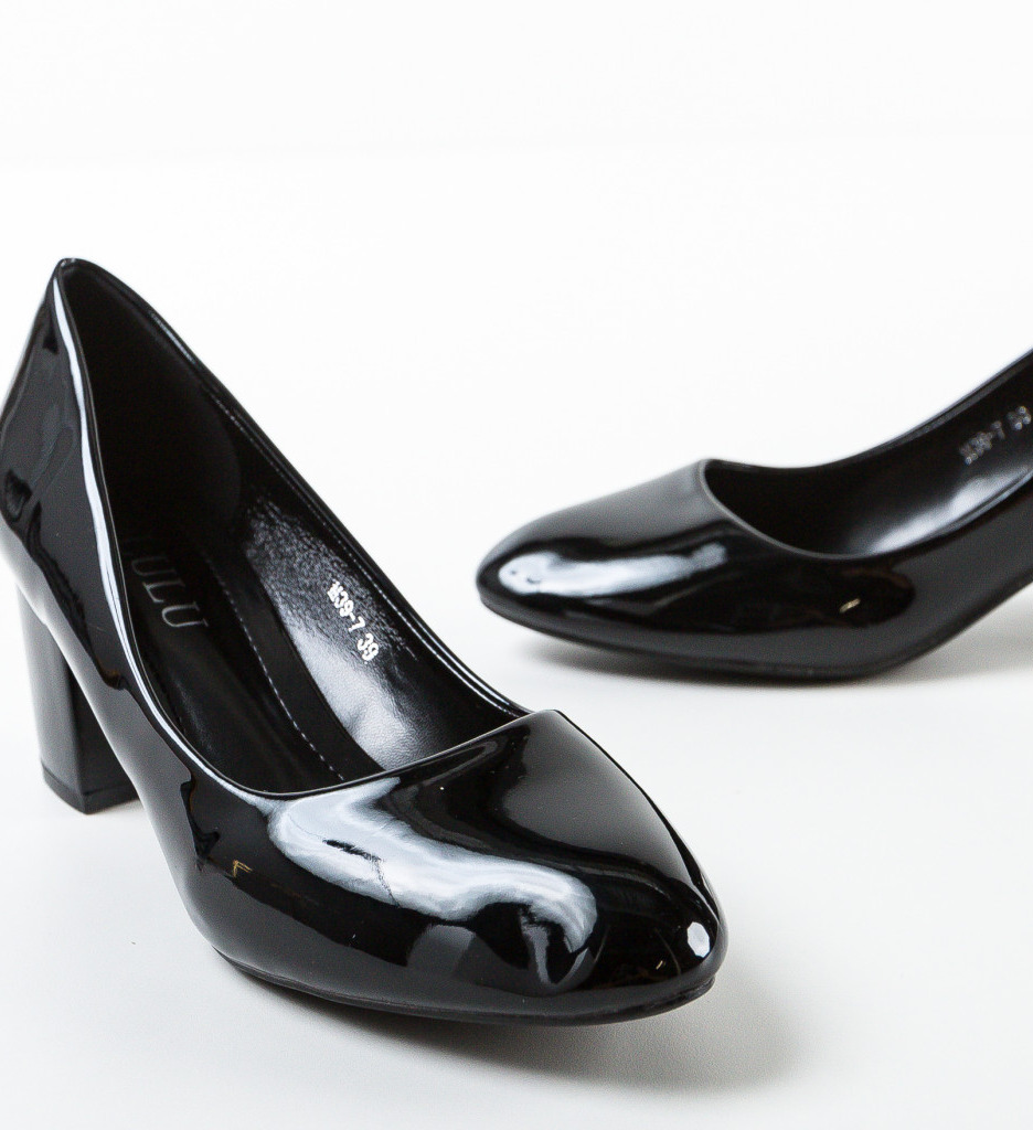 Pantofi Dama Emrys Negri cu Toc Eleganți - imagine 5