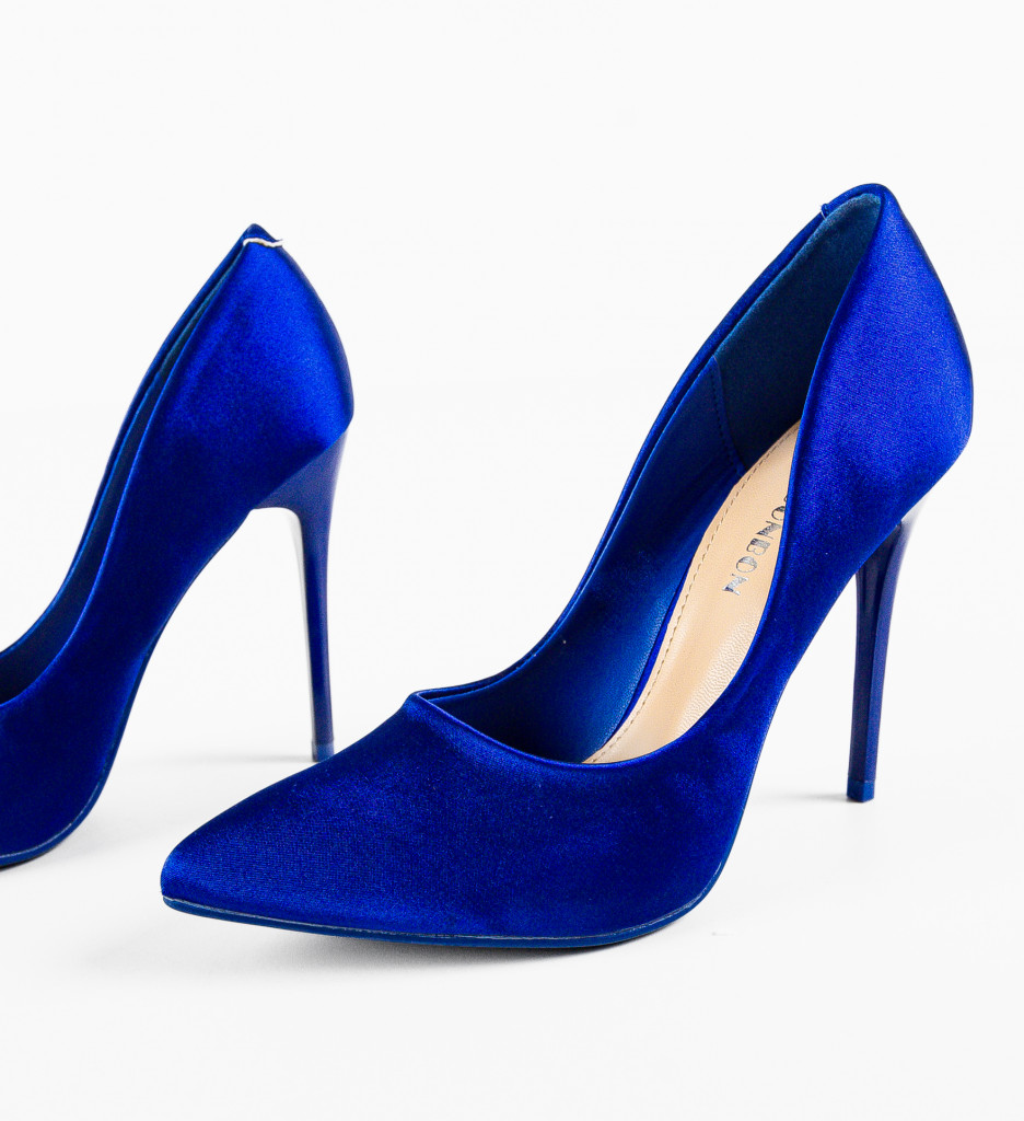 Pantofi Rodney Albastri | Toc Elegant pentru Ocazii - imagine 7