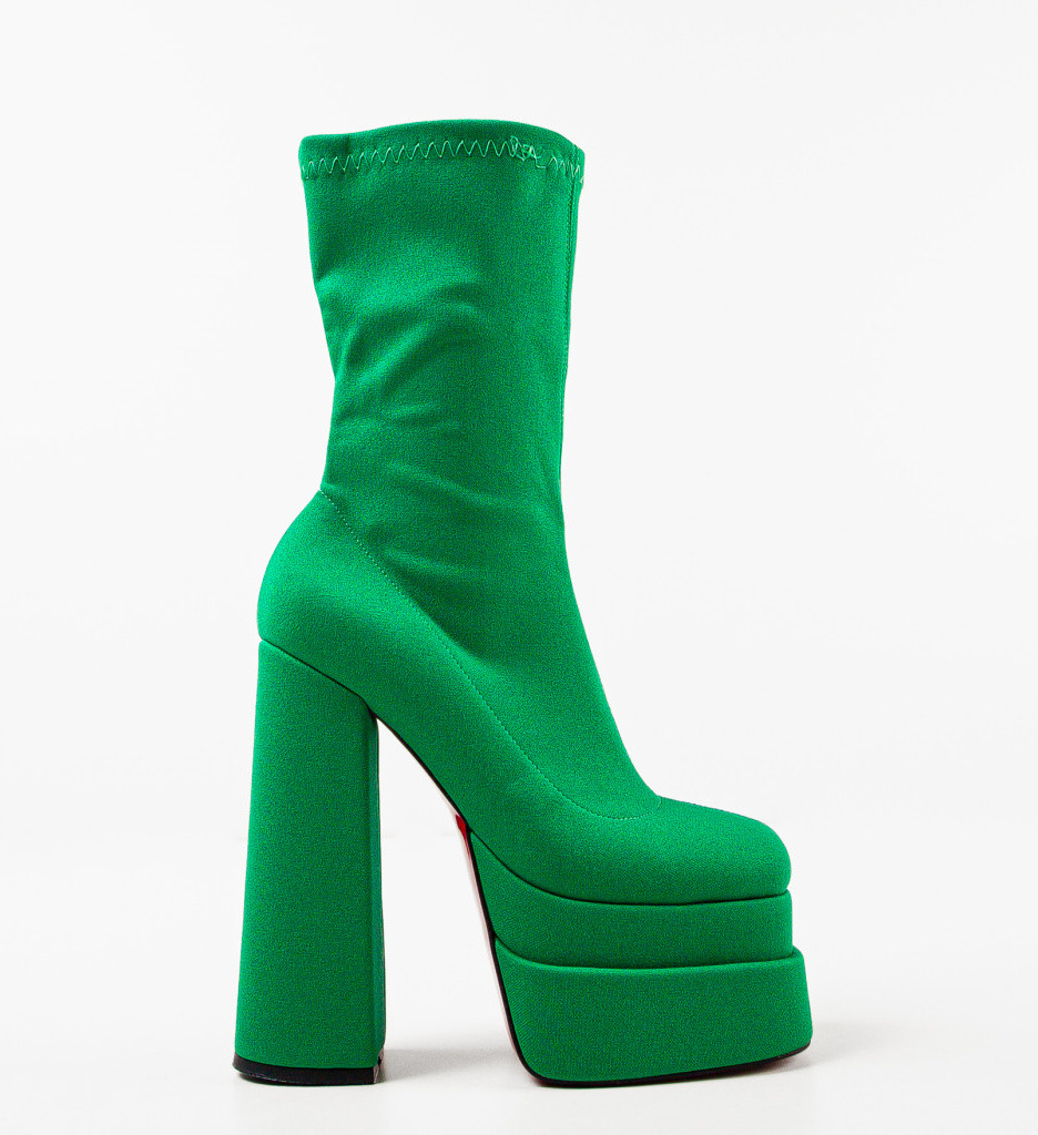Botine Dama Versyk Verzi - Eleganță și Stil - imagine 4