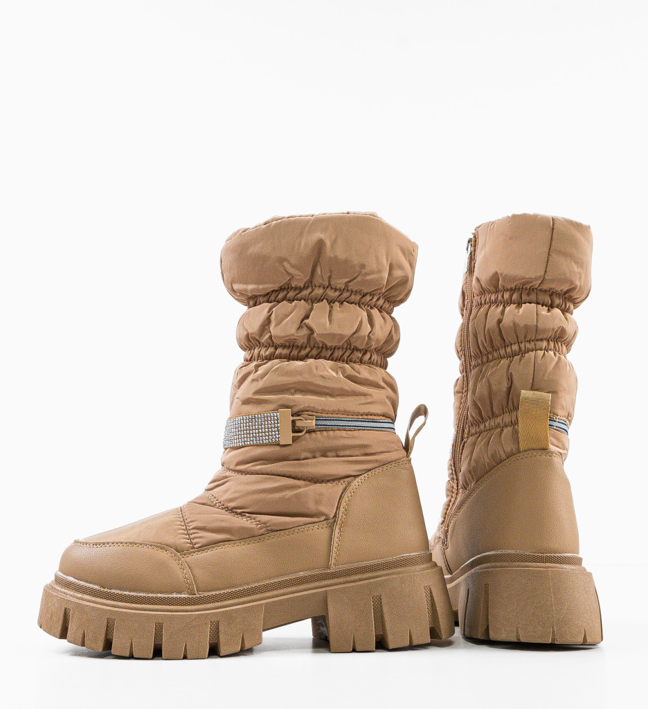 Ghete Dama Glama Khaki - Confort & Stil - imagine 6