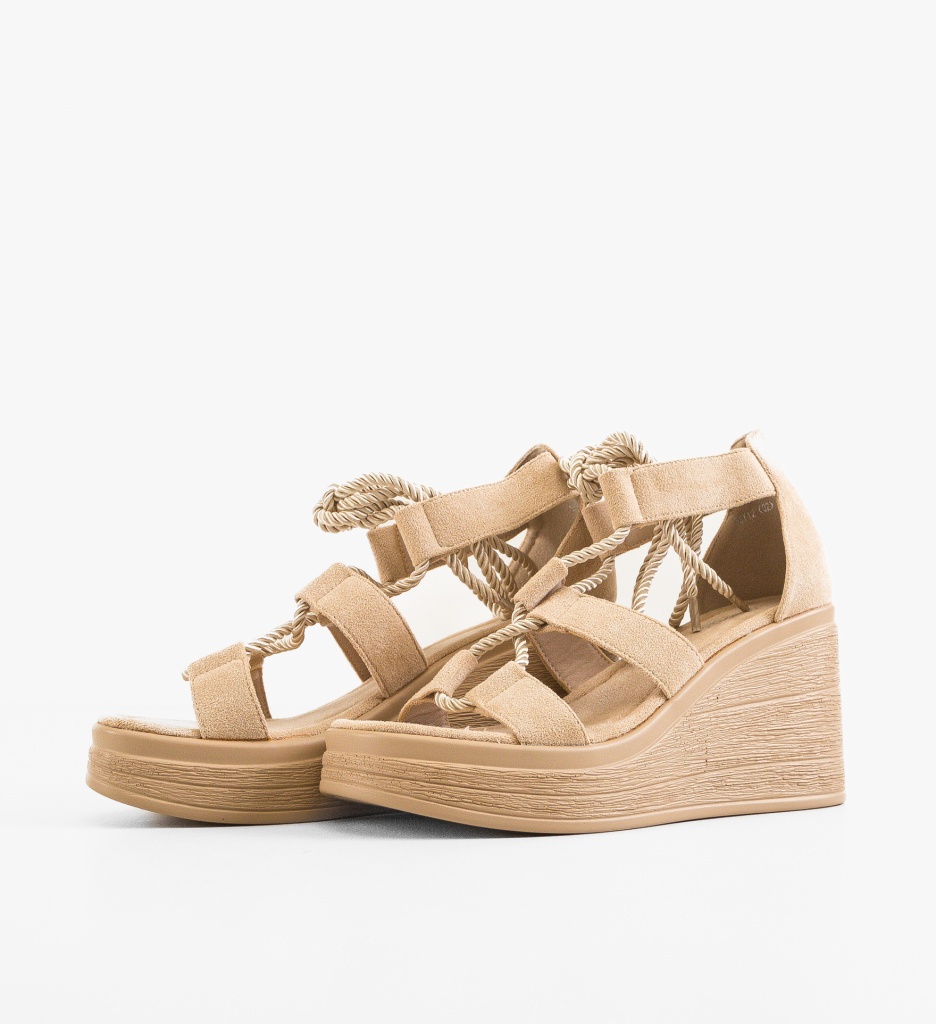 Platforme Esmee Bej | Stil și Confort Zilnic - imagine 4