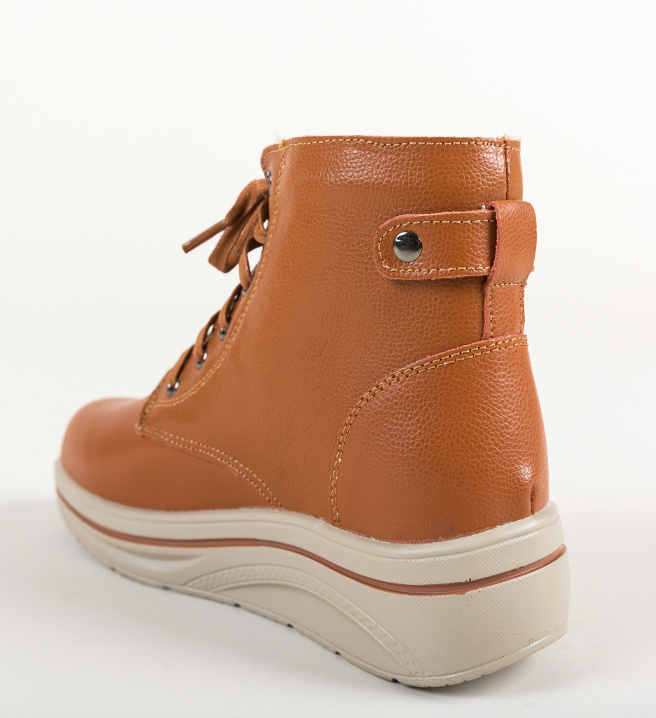 Pantofi Casual Lakiob Camel - Confort Stilat - imagine 5