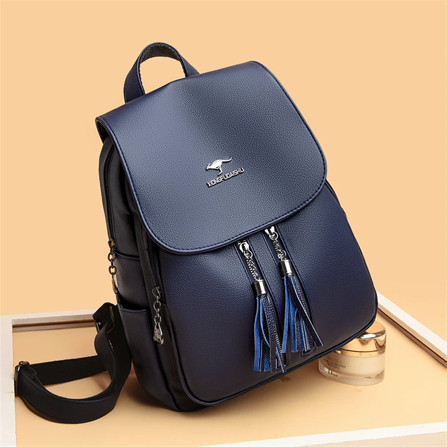 Rucsac Dama Delis Seraphina GT3026 Albastru Piele Ecologica - imagine 4