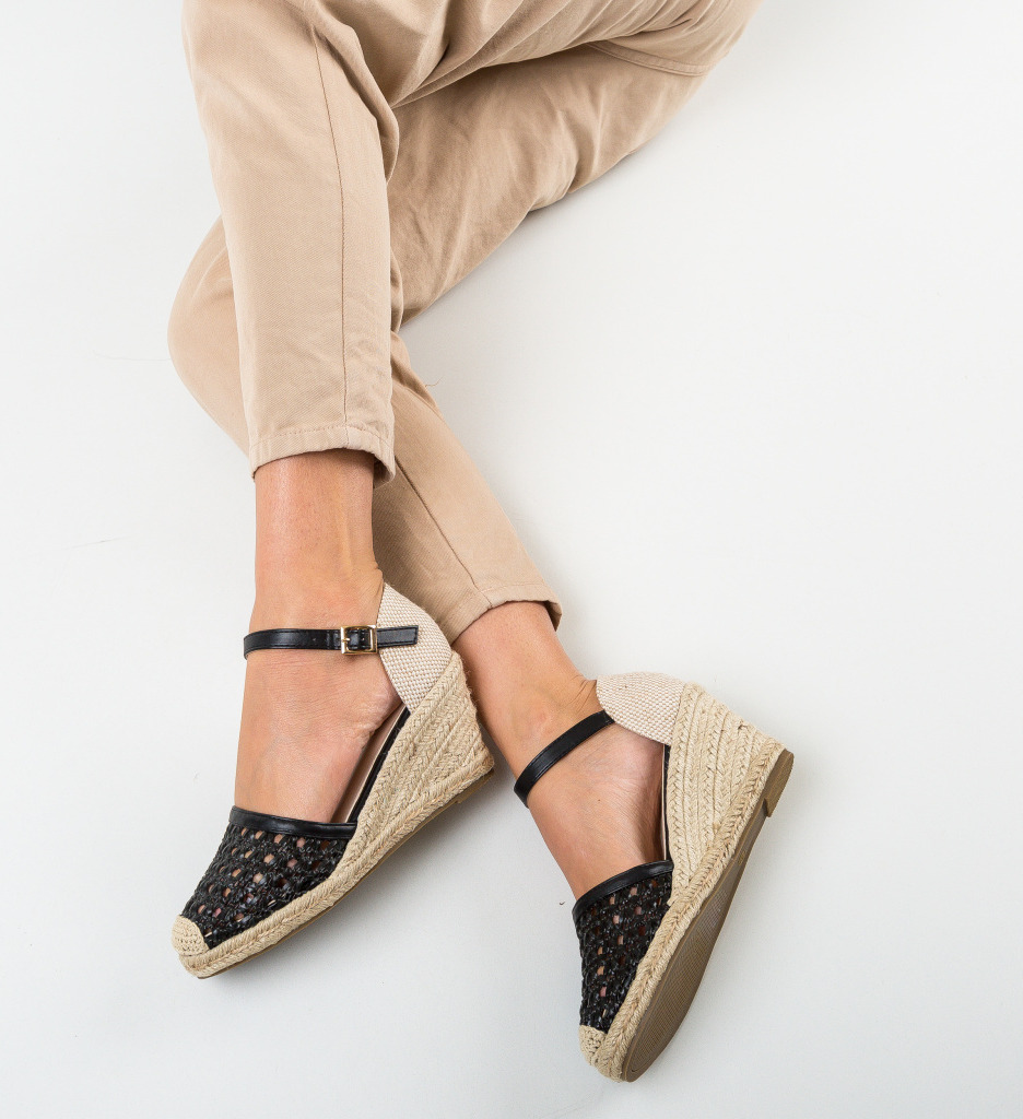 Sandale Platforme Mali Negre - Eleganță și Stil - imagine 6
