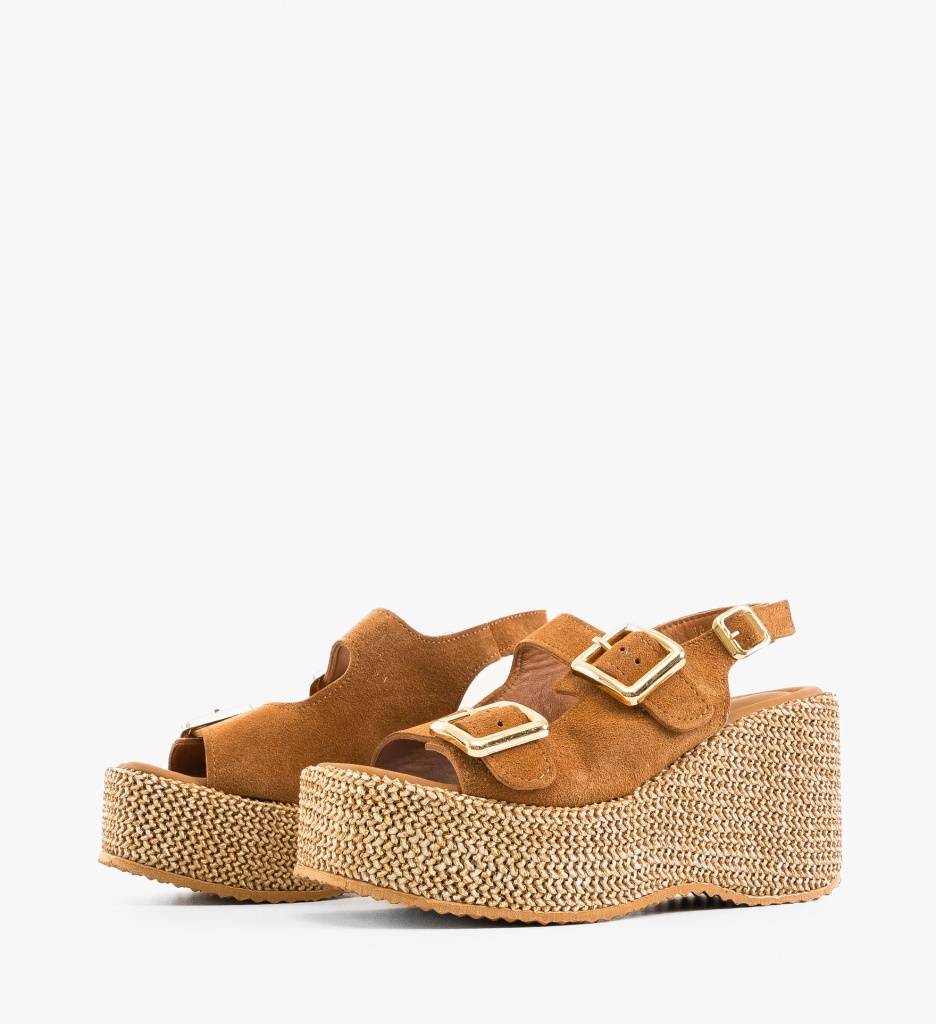 Sandale Dama Boreas Camel - Eleganță și Confort - imagine 4