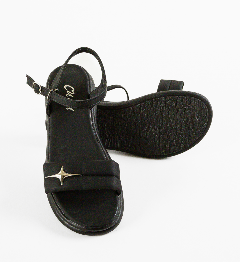 Sandale Dama Janc Negre | Eleganță și Confort - imagine 8