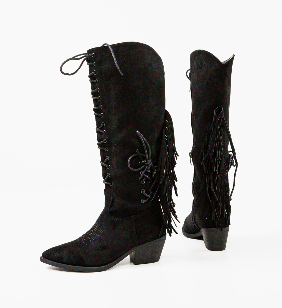 Cizme Dama Sair Negre | Eleganță și Stil - imagine 8