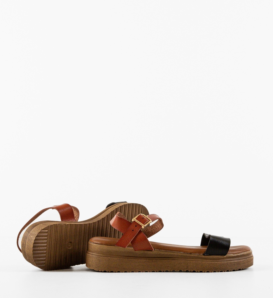Sandale Patricius Negre Elegante | Confort Garantat - imagine 6