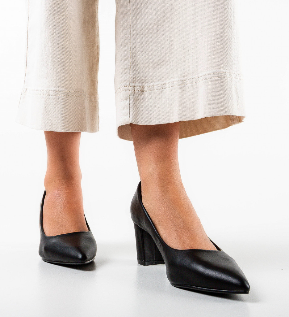 Pantofi Pittman Negri | Eleganță și Stil - imagine 3
