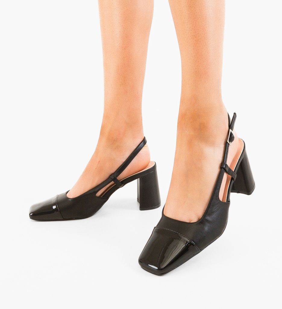 Pantofi Dama Calum Negri cu Toc Elegant - imagine 3