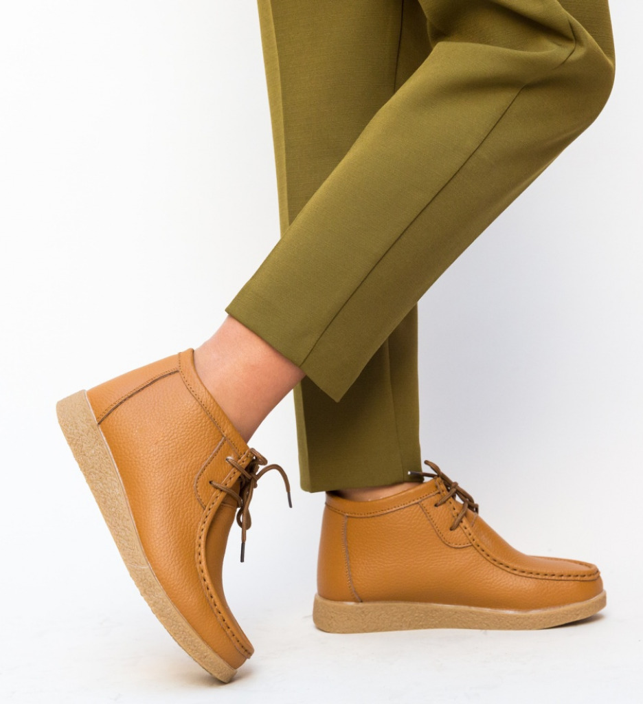Pantofi Casual Munela Camel - Confort și Stil - imagine 2