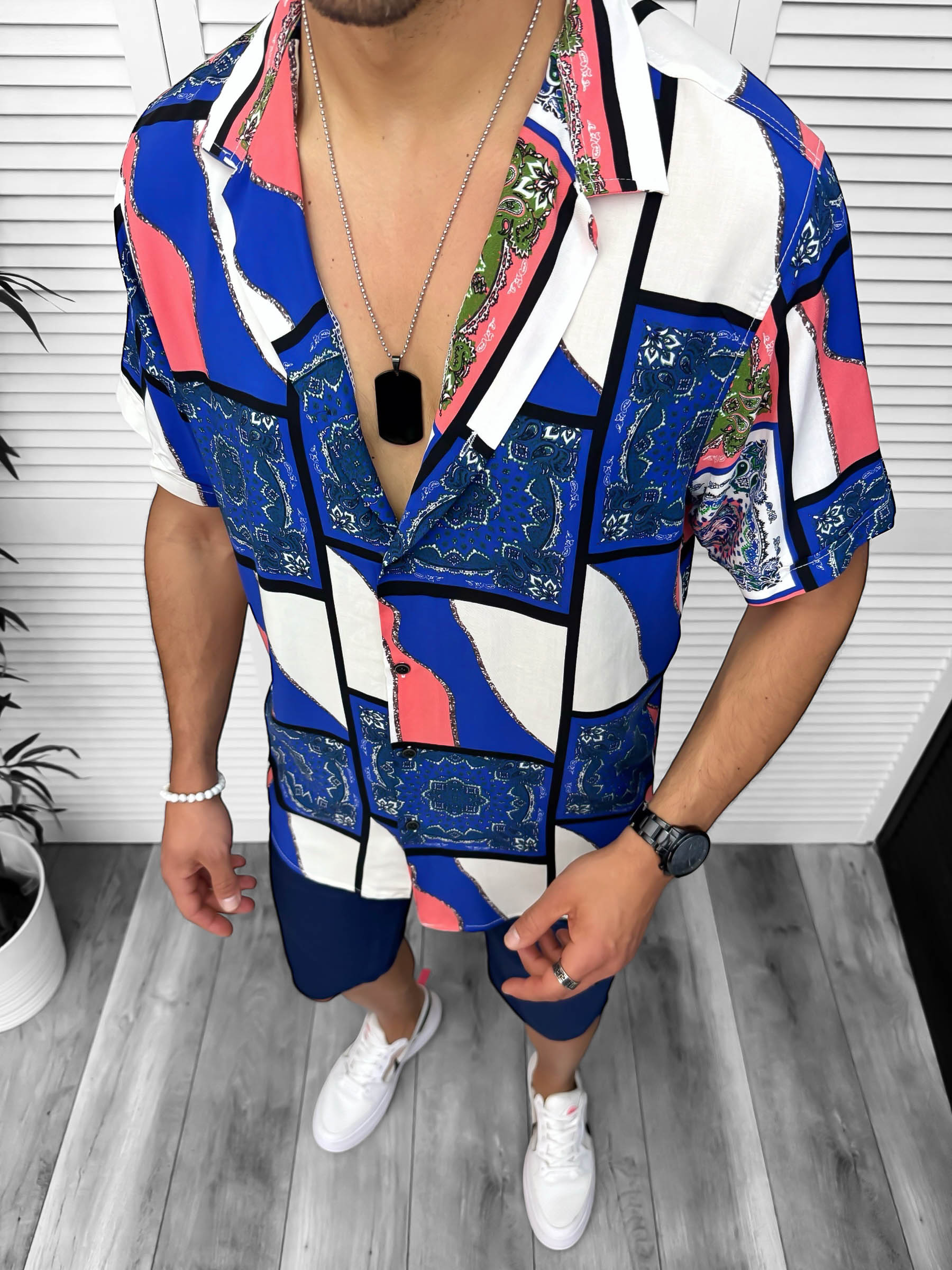 Compleu Vară Camasă Imprimeu - Stil & Confort