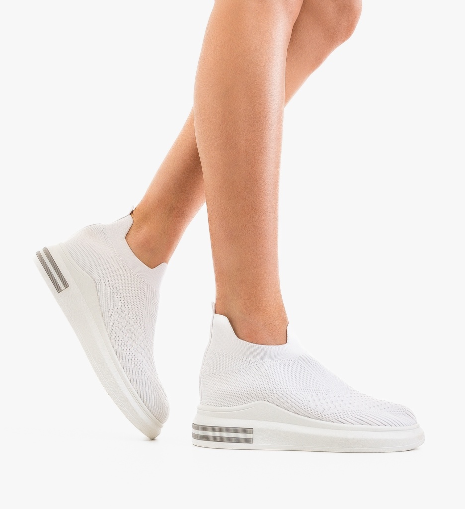 Sneakers Dama Tyvbar Albi | Confort și Stil - imagine 3