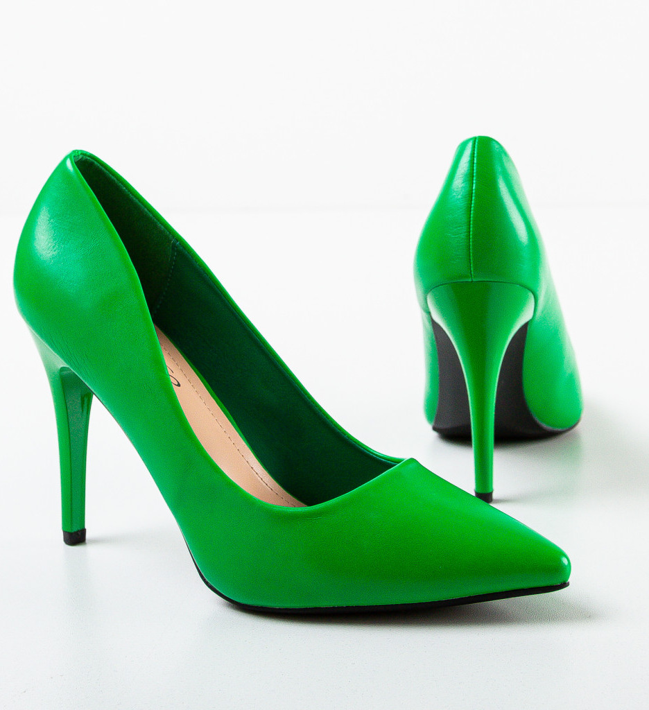 Pantofi Toc Karam Verzi - Eleganță și Stil - imagine 6