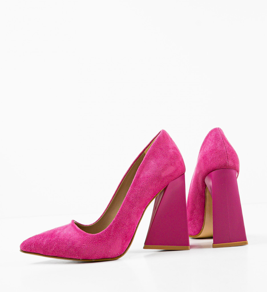 Pantofi Tyapa Roz cu Toc Eleganți - imagine 7