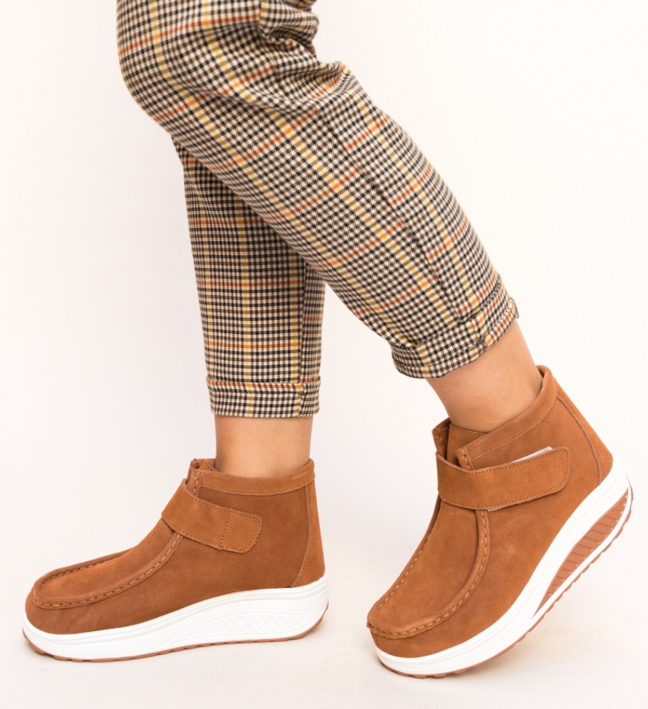 Pantofi Casual Misha Camel - Confort și Eleganță - imagine 2