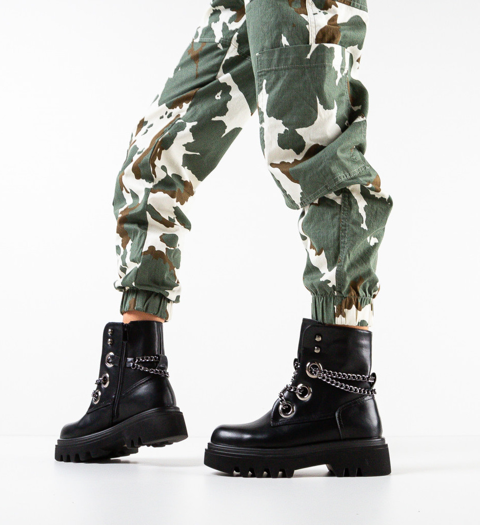 Ghete Dama Tyler Negre | Stil si Confort - imagine 2