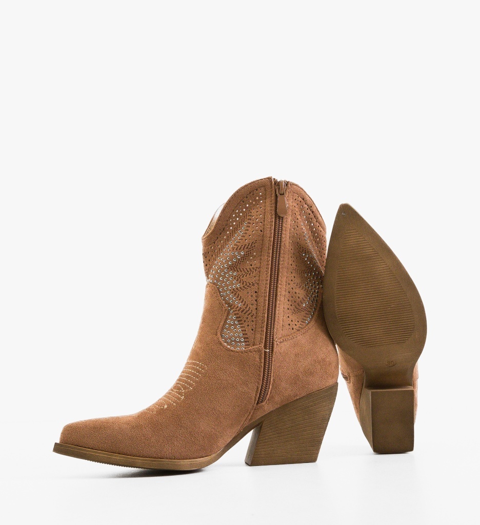 Botine Buroca Camel Depurtat - Eleganță și Confort - imagine 2