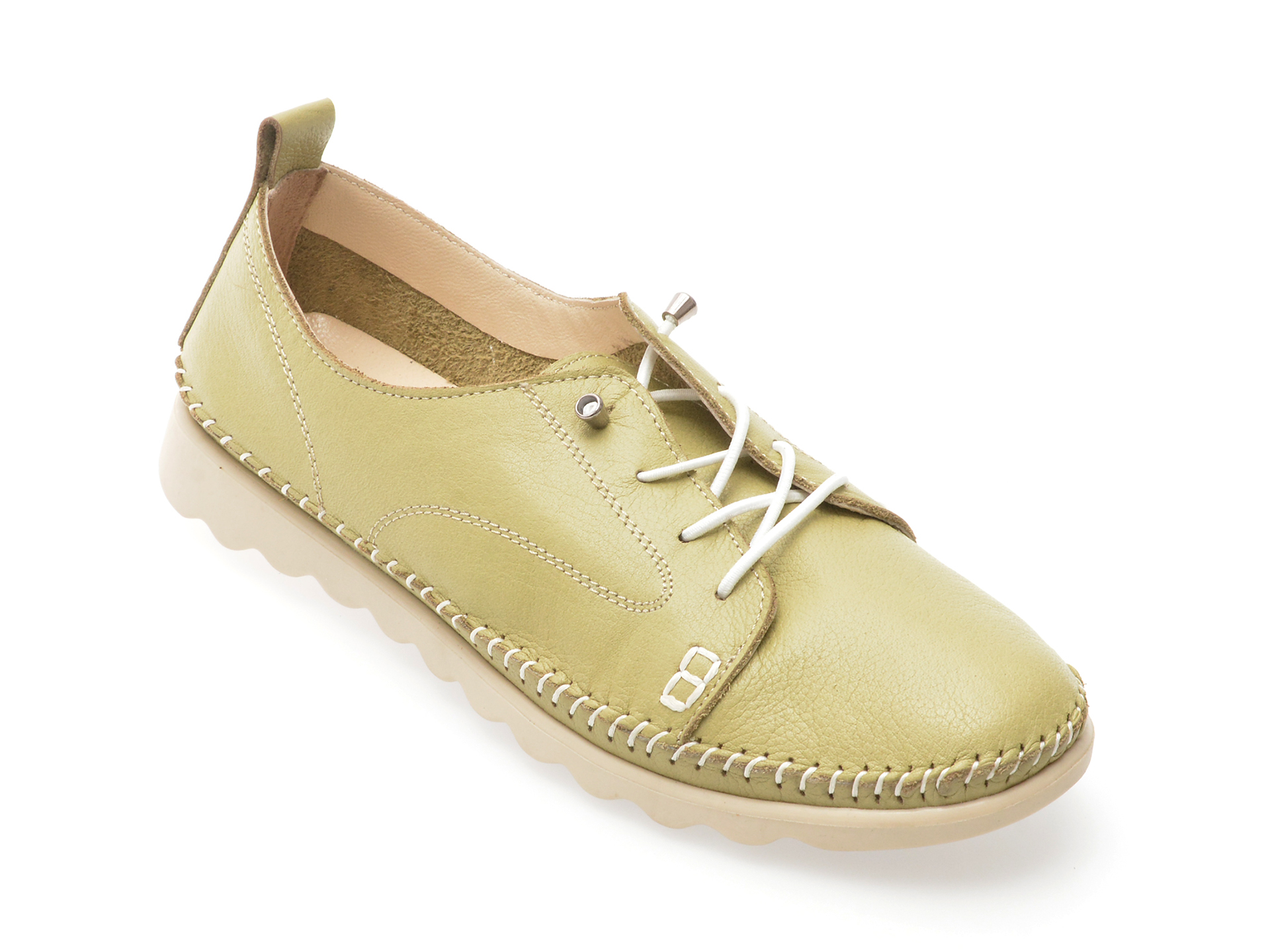 Pantofi Shoozy Verzi Piele Naturală | Confort