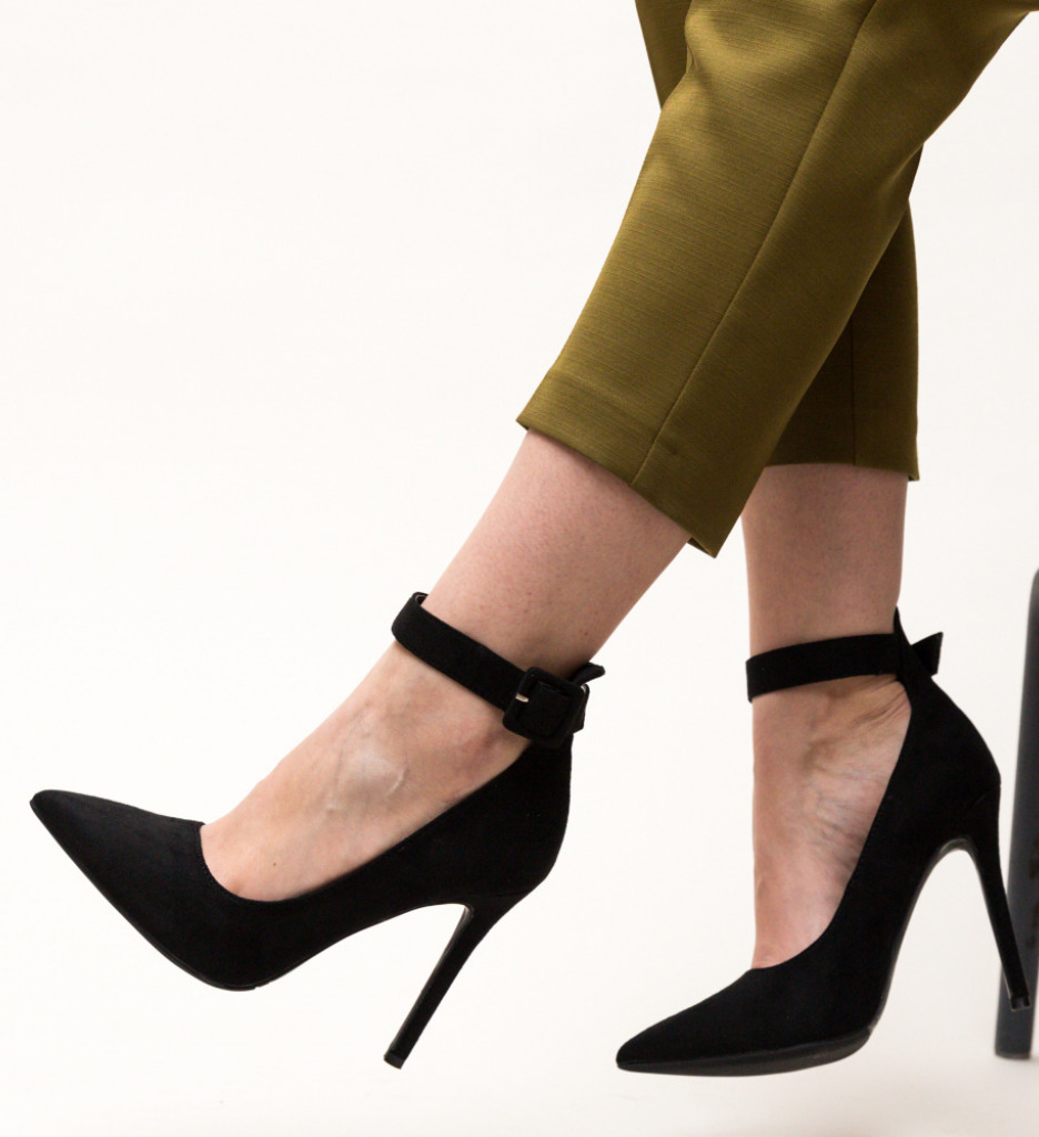 Pantofi Cole Negri cu Toc - Eleganță Asigurată - imagine 3