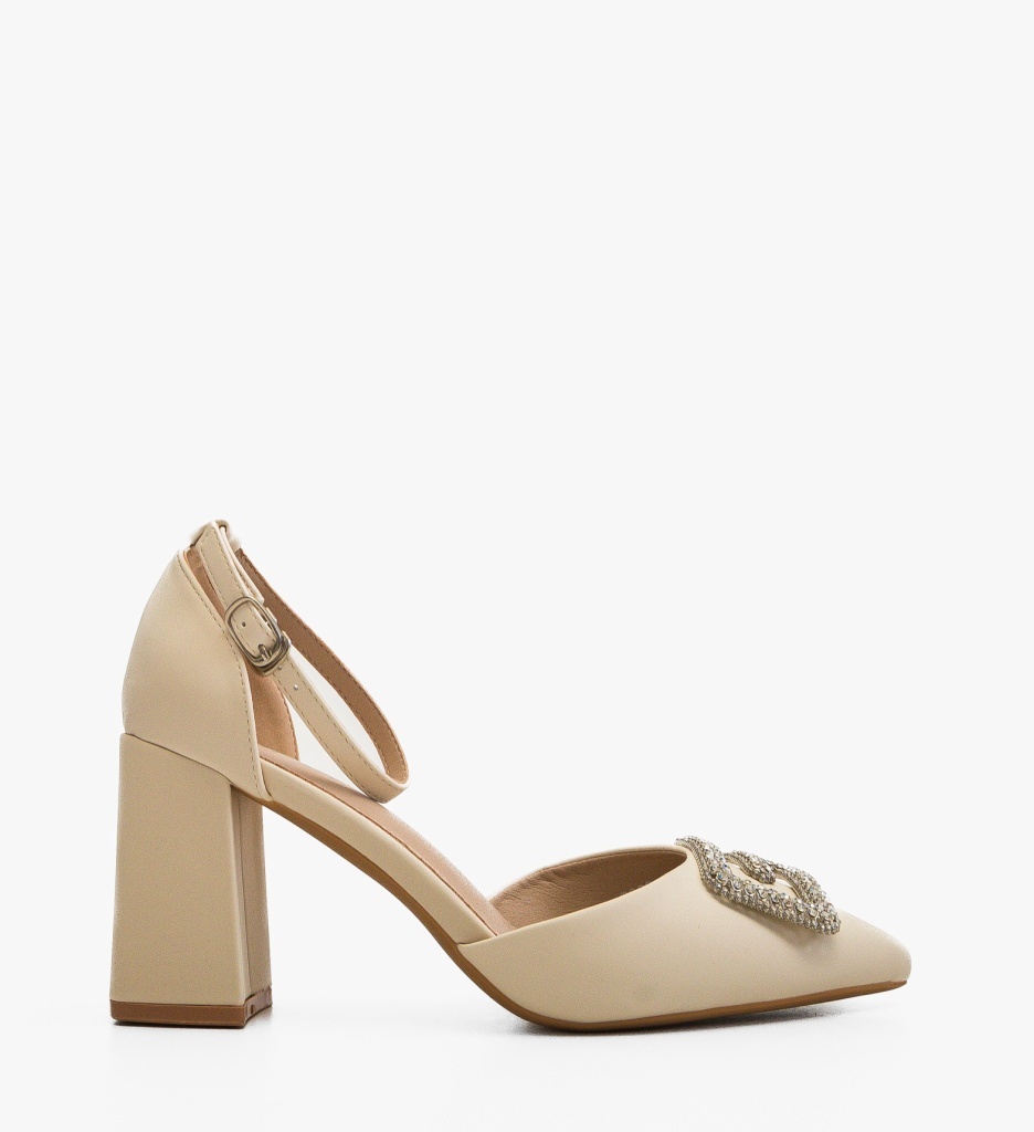 Pantofi cu toc Gimi Bej – Eleganță și Stil - imagine 4