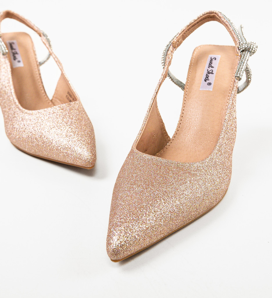 Pantofi Dama Qam Aurii - Eleganță și Stil - imagine 6
