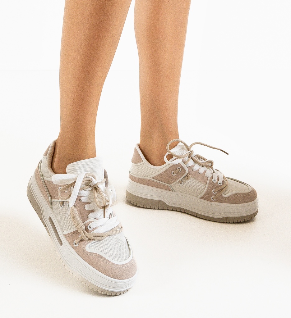 Sneakers Dama Bej Confort | Hammur