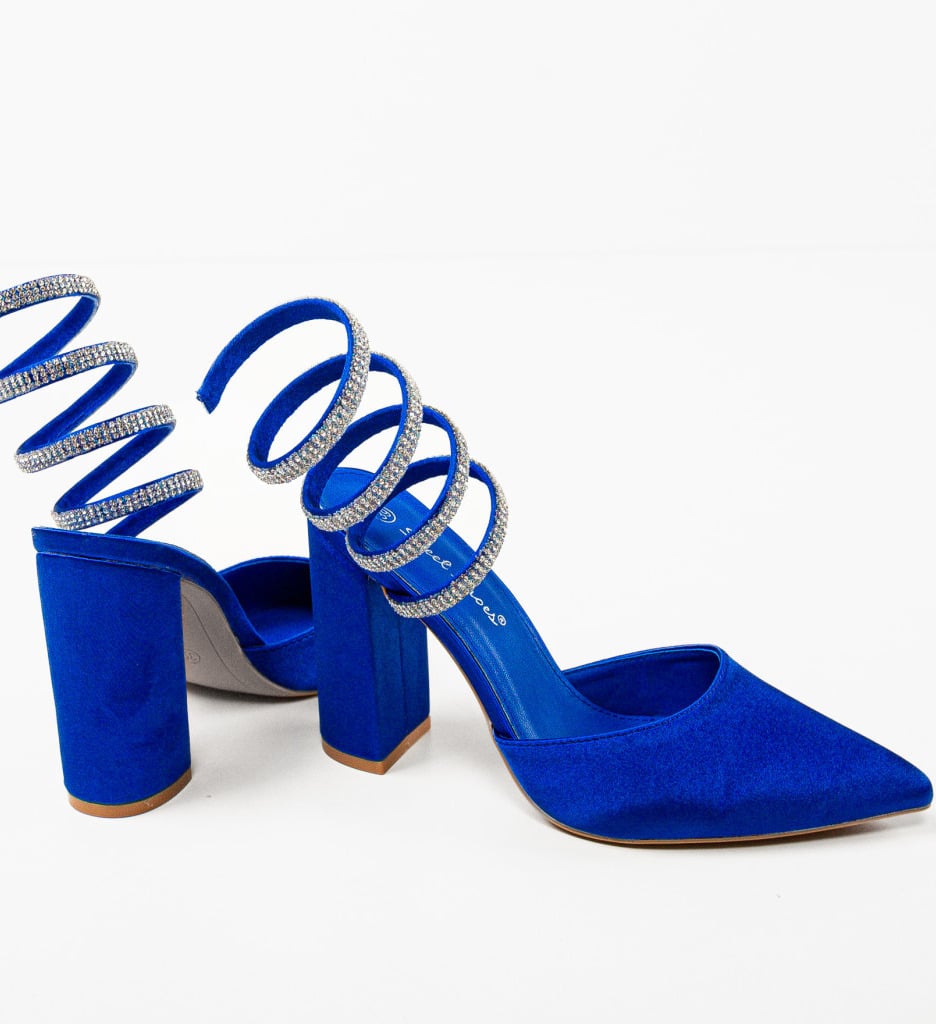 Pantofi Lhamo Albastri | Toc Eleganți și Confort - imagine 5