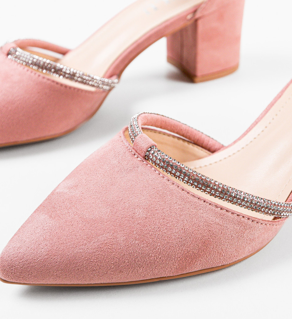 Pantofi Oficia Roz - Eleganță la Birou - imagine 6