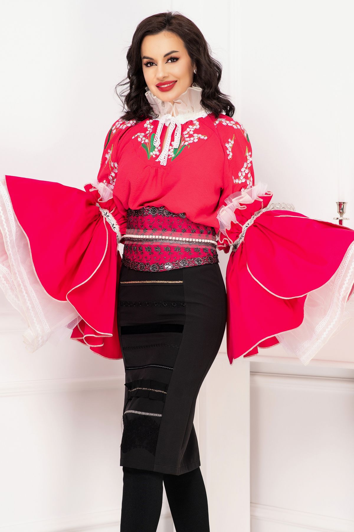 Brau Ciclam cu Perle - Legendaria