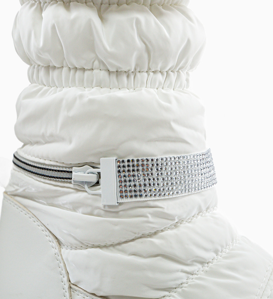 Ghete Dama Glama Albe Elegante - imagine 12