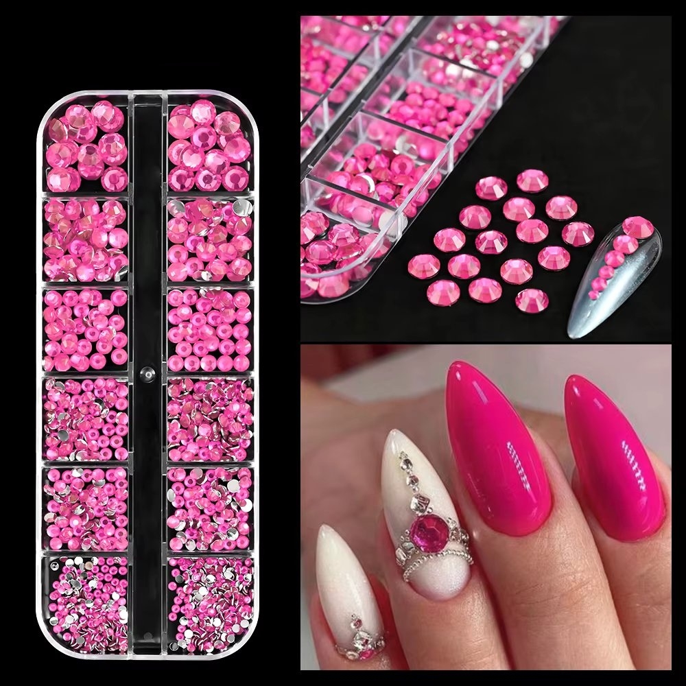 Strasuri Unghii Marquise RHINE59 Roz | Nail Art Spectaculos