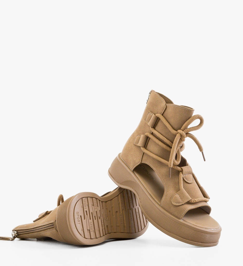 Sandale Dama Manye Khaki – Confort și Stil Casual - imagine 4
